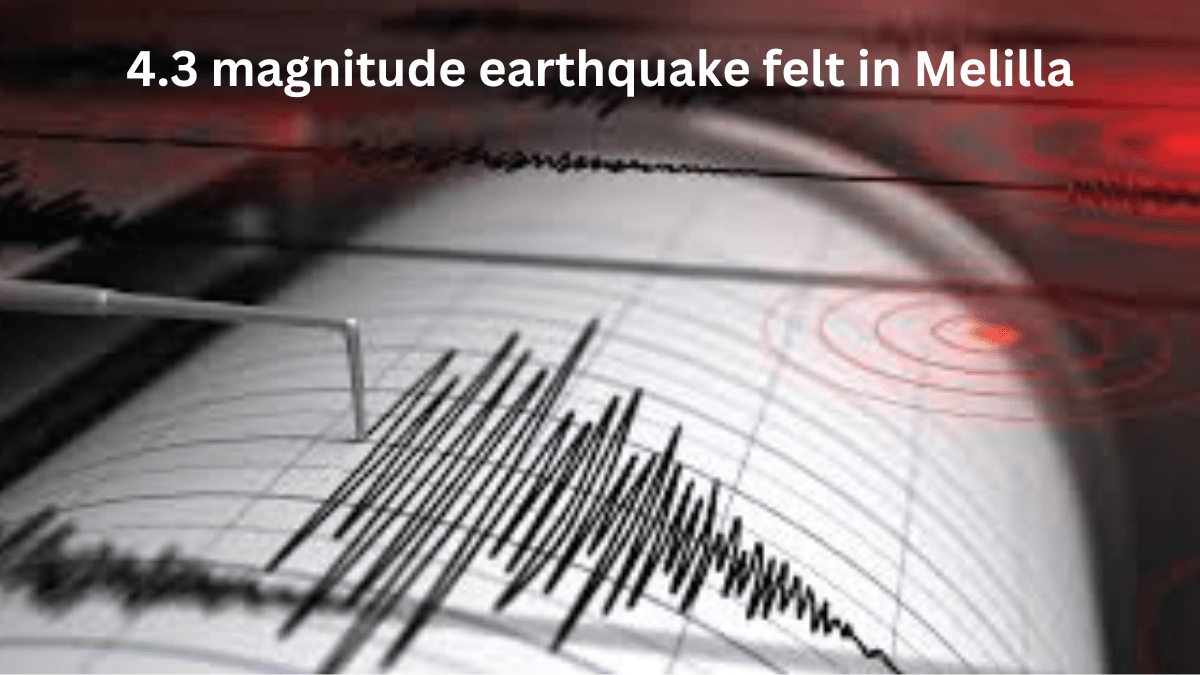 4.3 magnitude earthquake felt in Melilla