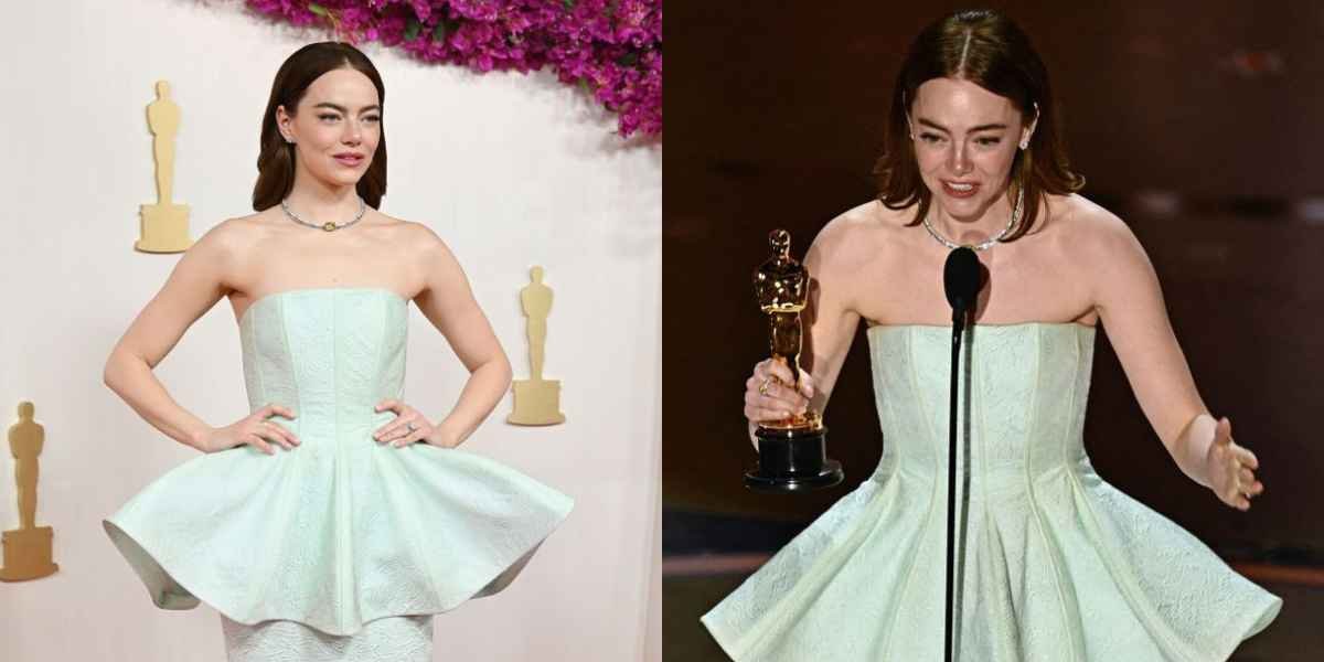 Emma Stone broke her Louis Vuitton gown in Ryan Gosling’s ‘Barbie’ Performance